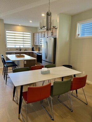 Dining - Modern 3BR | Bonus Room | Office | A/C, Smart TVs, Parking (Calgary)