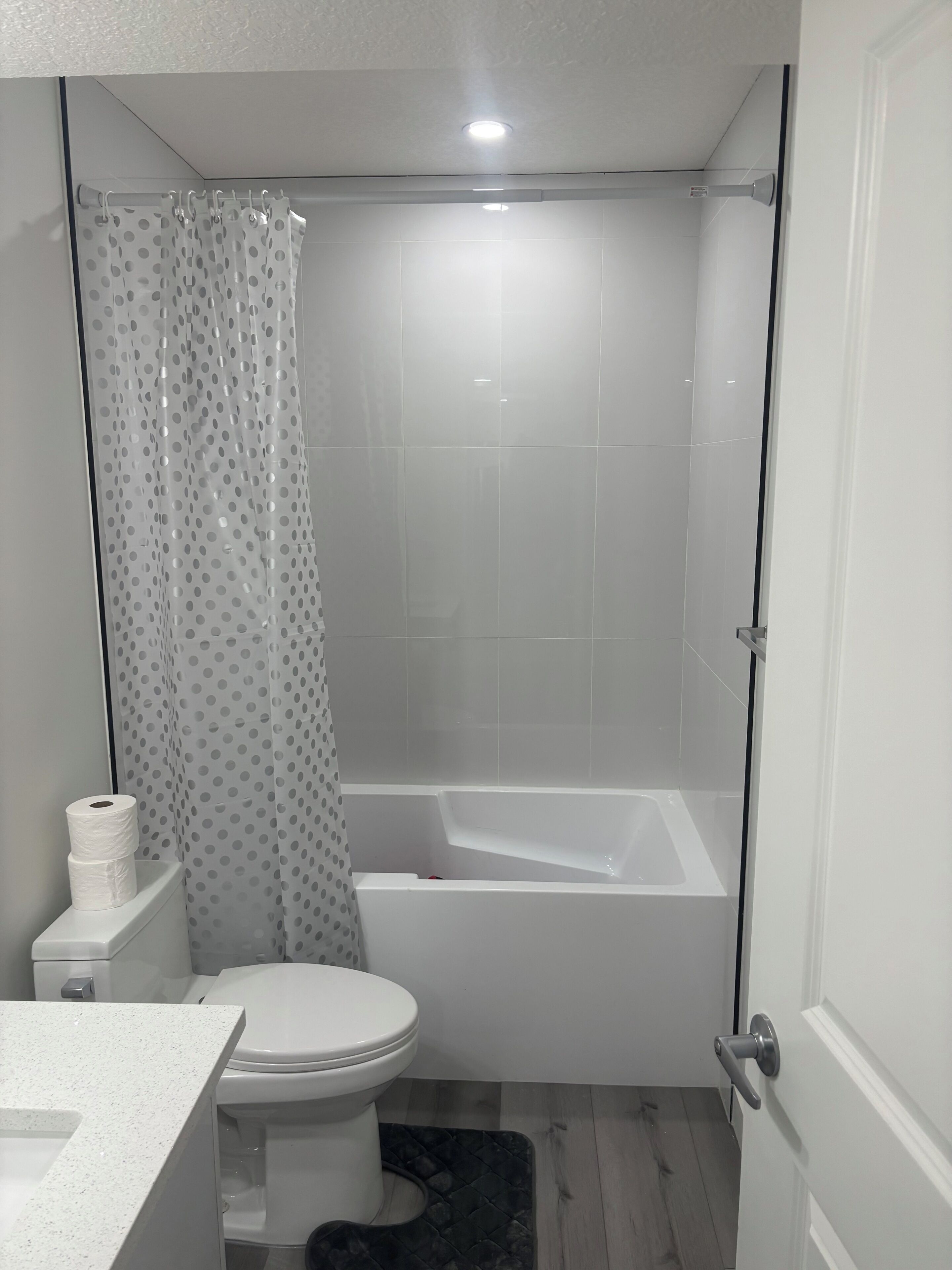 Towels, soap, toilet paper