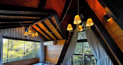 Chalet with bathtub, hill view, and pet-friendly.