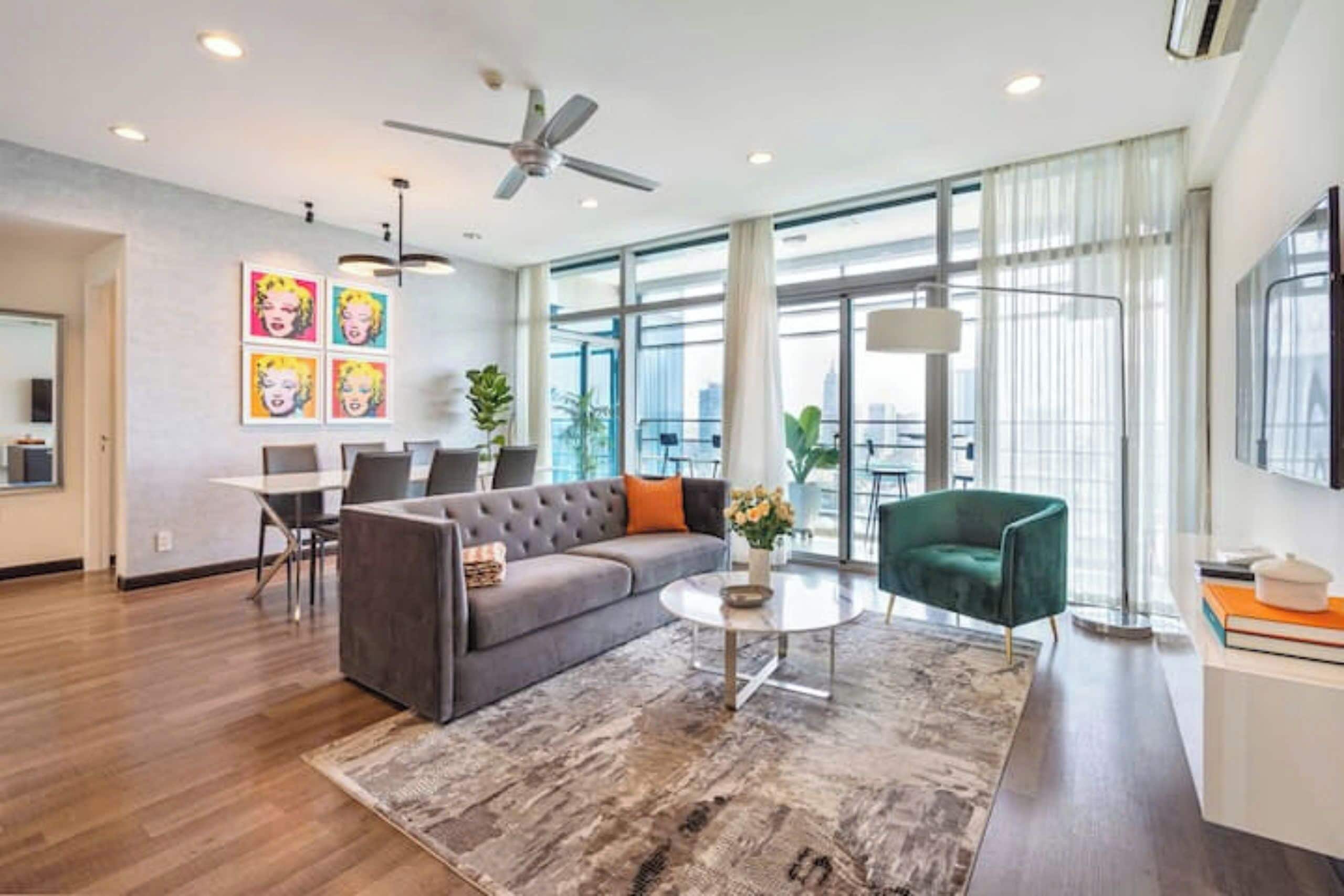 Family Suite, 3 Bedrooms, Club Lounge Access, City View | Egyptian cotton sheets, premium bedding, down comforters