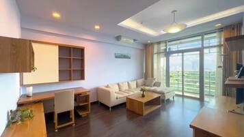 Presidential-sviitti, 2 makuuhuonetta, club-loungen käyttöoikeus, kaupunkinäköala | Näkymä huoneesta