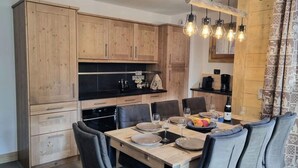 Dining - Apartment in La Foret With Mont Blanc Views (Villard-sur-Doron)