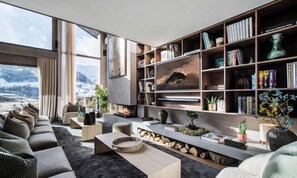Fireplace - Exceptional Chalet With High-end Services (Les Belleville)