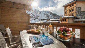 Outdoor dining - Apartment in Tignes Near Ski Lifts (Tignes)