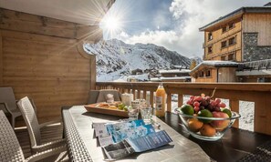 Outdoor dining - Apartment in Tignes Near Ski Lifts (Tignes)