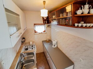 House | Private kitchen - Cottage Ciara - One Bedroom Holiday Home With Pool and sea View (Dubrovnik)