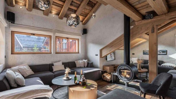 Fireplace - Chalet in Meribel With Ski-in Access (Les Allues)