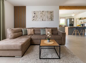 House | Living room - Holiday Home Milevoj - Three Bedroom Holiday Home (Labin)