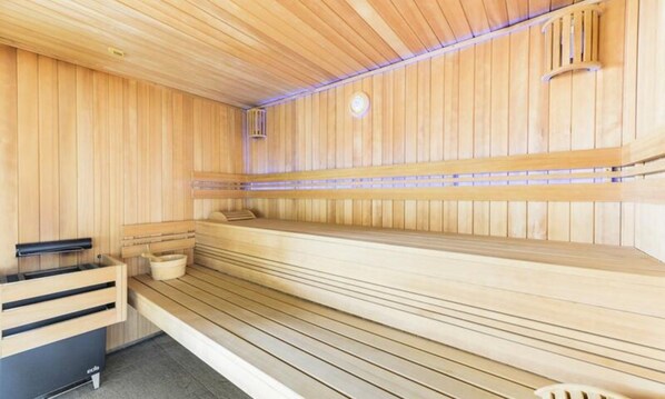 Sauna - Premium 3-room Apartment With Cabin for 8 People (Combloux)
