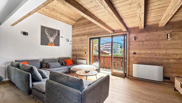 Living area - Rb237 - Duplex 8/10 People - Center des Carroz (Araches-la-Frasse)