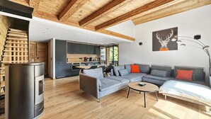 Living area - Rb237 - Duplex 8/10 People - Center des Carroz (Araches-la-Frasse)
