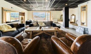 Living area - Premium 3-room Apartment for 6 People (Combloux)