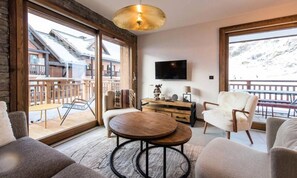 Living area - Olvera 504 - New 4 Apartment on the Slopes (Valmeinier)