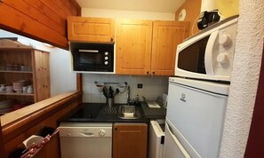 Fridge, microwave, oven, dishwasher - Studio for 4 People (Modane)