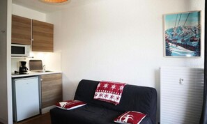 Living area - Nice Studio Center Station (Les Orres)