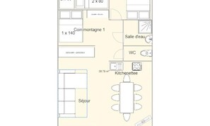 Floor plan - Apartment in Les Saisies With Mountain Views (Hauteluce)