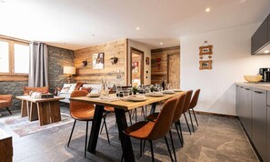 Dining - Marmotton 103 - Duplex With Terrace and Sauna Next to the Slopes (Bonneval-sur-Arc)