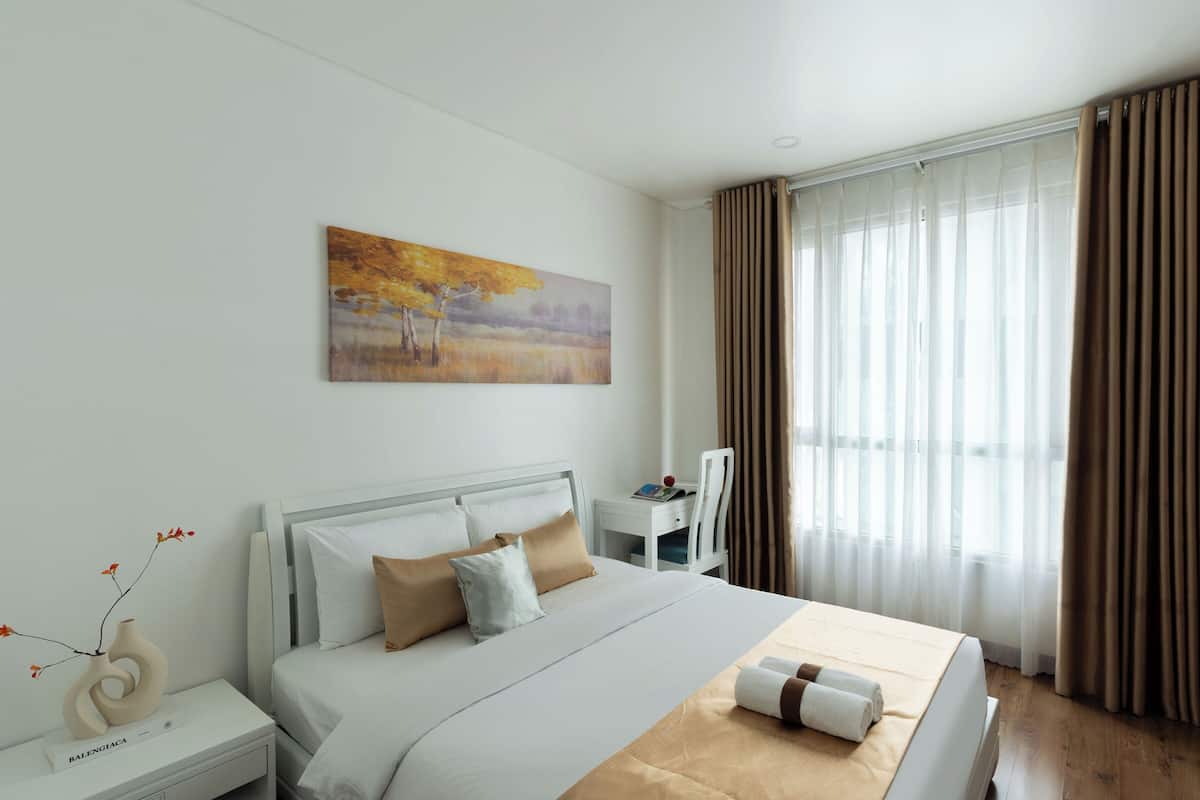 Suite Presidenziale, 2 camere da letto, accesso al Club Lounge, vista città | Biancheria in cotone egiziano, biancheria da letto di alta qualità