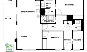 Floor plan - Apartment in Le Grand Cerf by Ski Slope (Araches-la-Frasse)