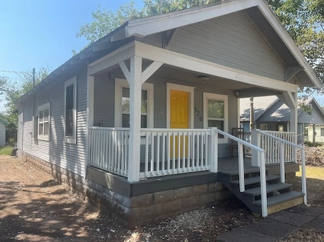 Exterior. The West Tulsa Residence, with a charming 1920s character and central location