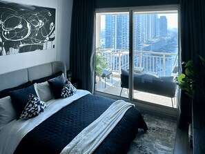 1 غرفة نوم ومكواة/لوح كي وخدمة الإنترنت وملاءات أسرّة