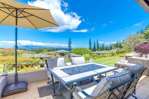 Outdoor dining - Kapalua Golf | Golf View 6 BR, Sleeps 19 | Car Incl. w/ 6+ Nights | KGV ML-2411 by KBM (Lahaina)