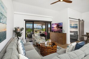 Living area - Kapalua Golf | Golf View 3 BR, Sleeps 10 | Car Incl. w/ 6+ Nights | KGV ML-2177 by KBM (Lahaina)