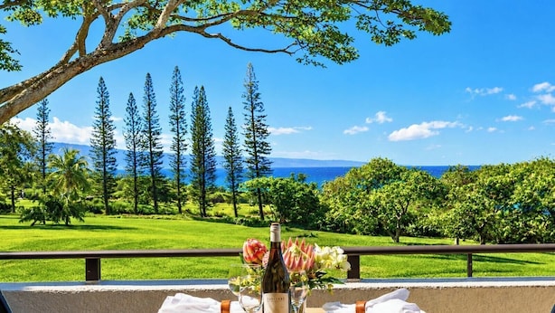 Outdoor dining - Kapalua Golf | Golf View 3 BR, Sleeps 12 | Car Incl. w/ 6+ Nights | KGV ML-2267 by KBM (Lahaina)