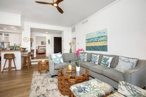 Make memories here, whether it’s board games at night or lounging after beach adventures, it’s all good vibes    KGV-19P2 - Kapalua Golf | Golf View 4 BR, Sleeps 13 | Car Incl. w/ 6+ Nights | KGV ML-2282 by KBM (Lahaina)
