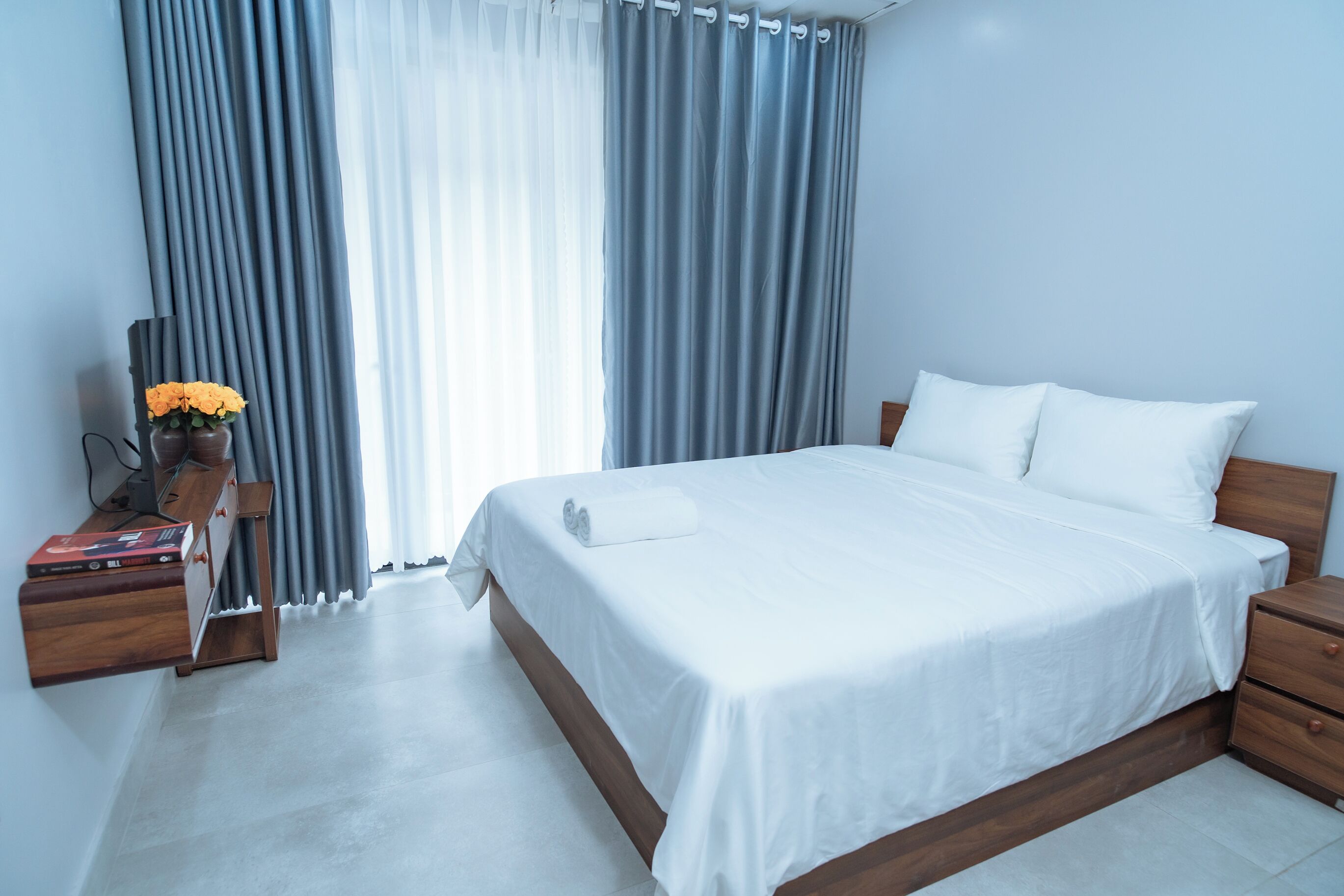 Habitació doble bàsica, balcó | Cortines opaques i habitacions insonoritzades 