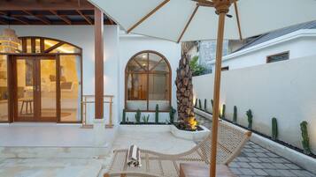 Luxury-Villa, 1 King-Bett, eigener Pool | Schreibtisch, laptopgeeigneter Arbeitsplatz, kostenloses WLAN