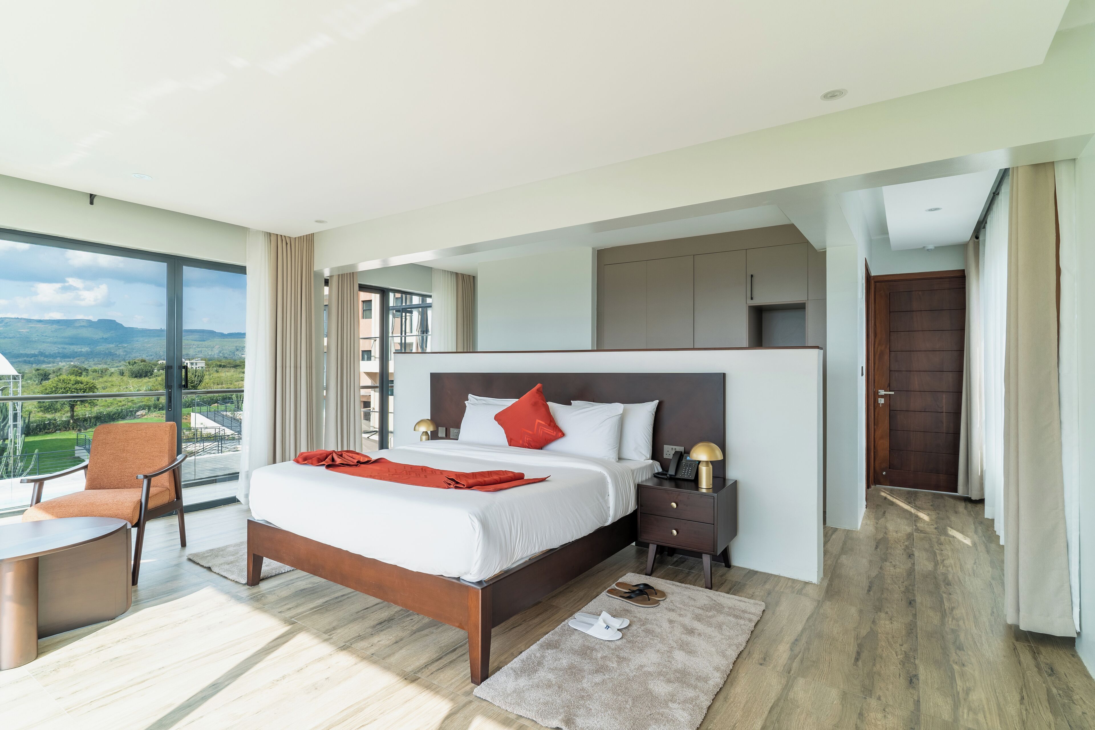 Individually decorated, individually furnished, desk, laptop workspace