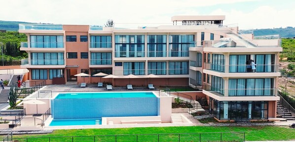 Voorkant van accommodatie