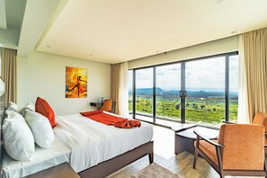 Individually decorated, individually furnished, desk, laptop workspace