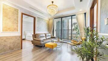 Family Suite, 3 Bedrooms, Club Lounge Access, River View | Egyptian cotton sheets, premium bedding, down comforters