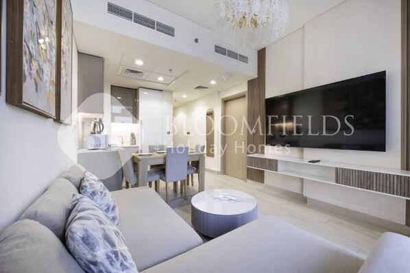 Classic-Apartment, Stadtblick | Wohnbereich