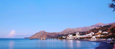 Sun loungers, beach towels