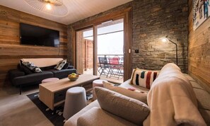 Living area - Apartment in Valmeinier at Ski Slopes (Valmeinier)