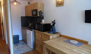 Fridge, microwave, oven, coffee/tea maker - Studio for 3 People (Modane)