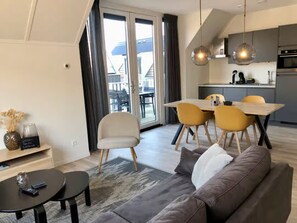 Apartment | Living room - Lodge With View of the Church and Dunes (Zoutelande)