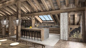 Dining - Chalet in Le Raffort With Pool & Sauna (Les Allues)