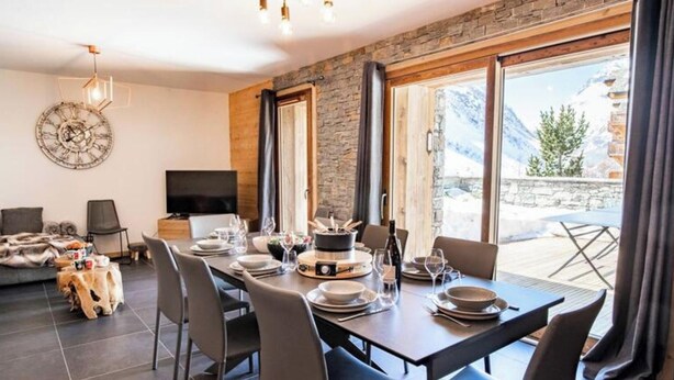 Dining - Apartment in Bonneval Near Vallonnet Lift (Bonneval-sur-Arc)