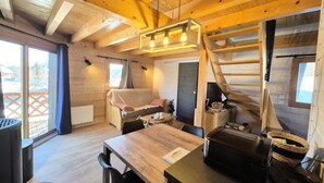 Living area - Chalet in La Feclaz Near Ski Slopes (Les Deserts)