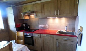 Fridge, microwave, oven, dishwasher - Apartment Near Rennes Forest & Mountains (Villard-sur-Doron)