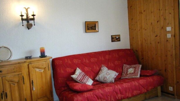 Living area - Beautiful Location for This 2-room Apartment - 44m2 - Sleeps 4 (Le Grand-Bornand)