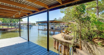 Dock + Bar: A-frame Retreat on Cedar Creek Lake!