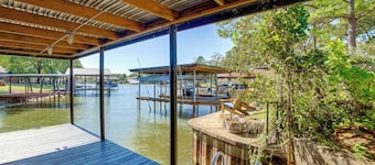 Dock + Bar: A-frame Retreat on Cedar Creek Lake!