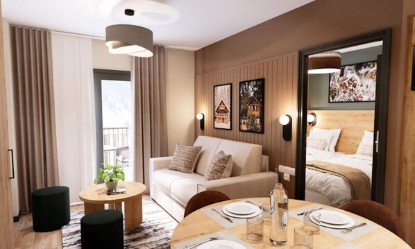 Interior - 3-room Apartment With Sleeping Alcove for 8 People (Vars)