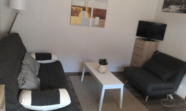 Living area - Apartment in Les Carroz With Mountain View (Araches-la-Frasse)