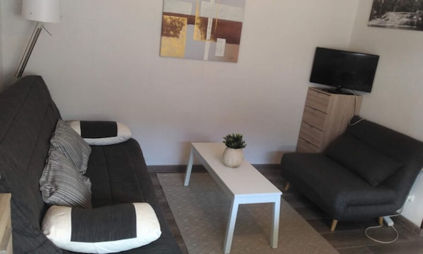 Living area - Apartment in Les Carroz With Mountain View (Araches-la-Frasse)